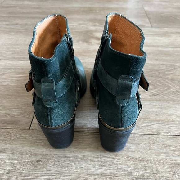 Hispanitas Dark Green Ankle Boots - Picture 6 of 9